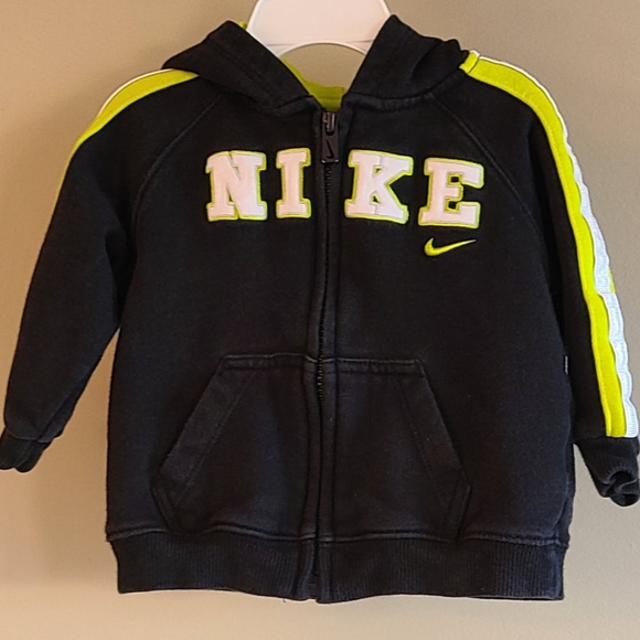 Nike black zip up hoodie - Picture 1 of 4